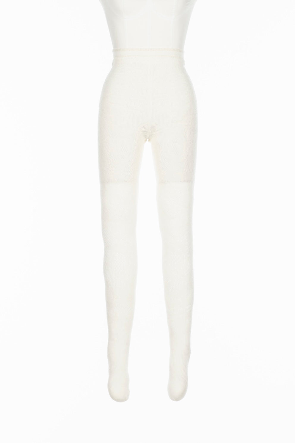 WOOL LACE KNIT TIGHTS - FETICO
