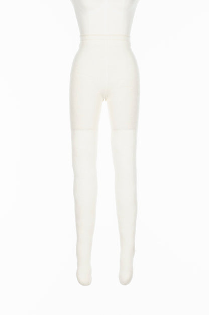WOOL LACE KNIT TIGHTS - FETICO