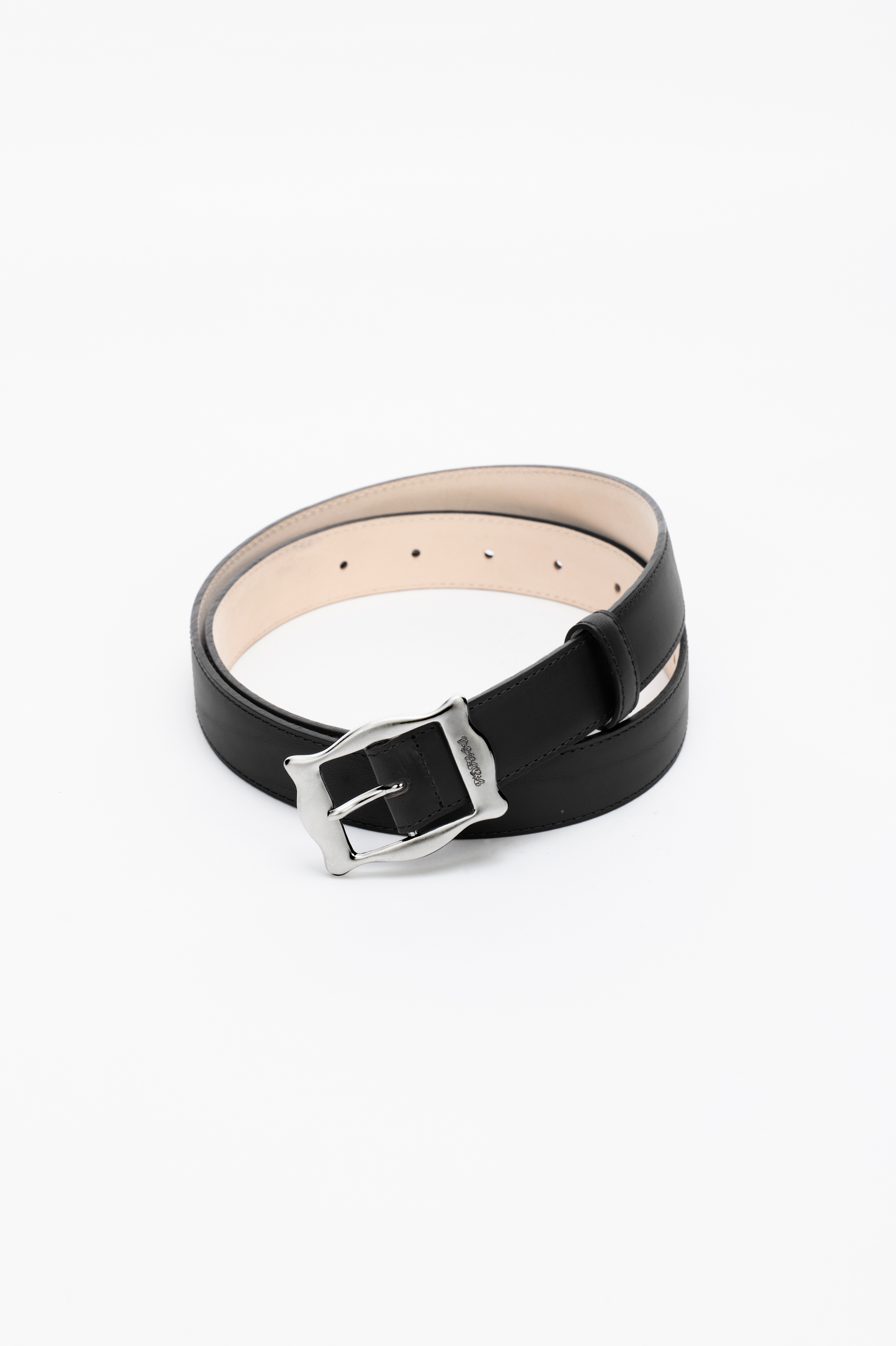 FRAMED BUCKLE LEATHER BELT - FETICO