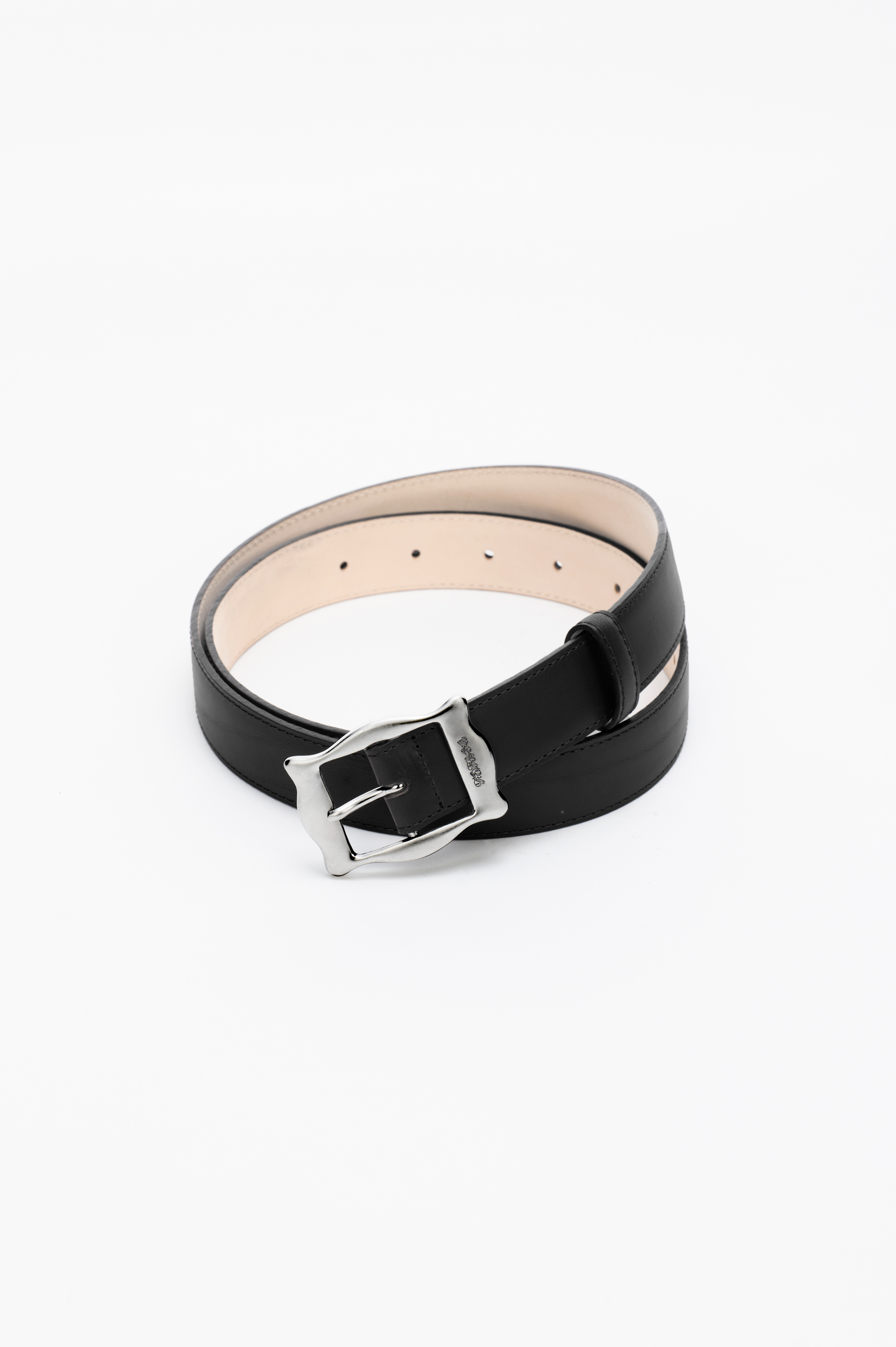 FRAMED BUCKLE LEATHER BELT - FETICO