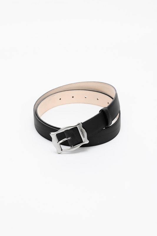 FRAMED BUCKLE LEATHER BELT - FETICO