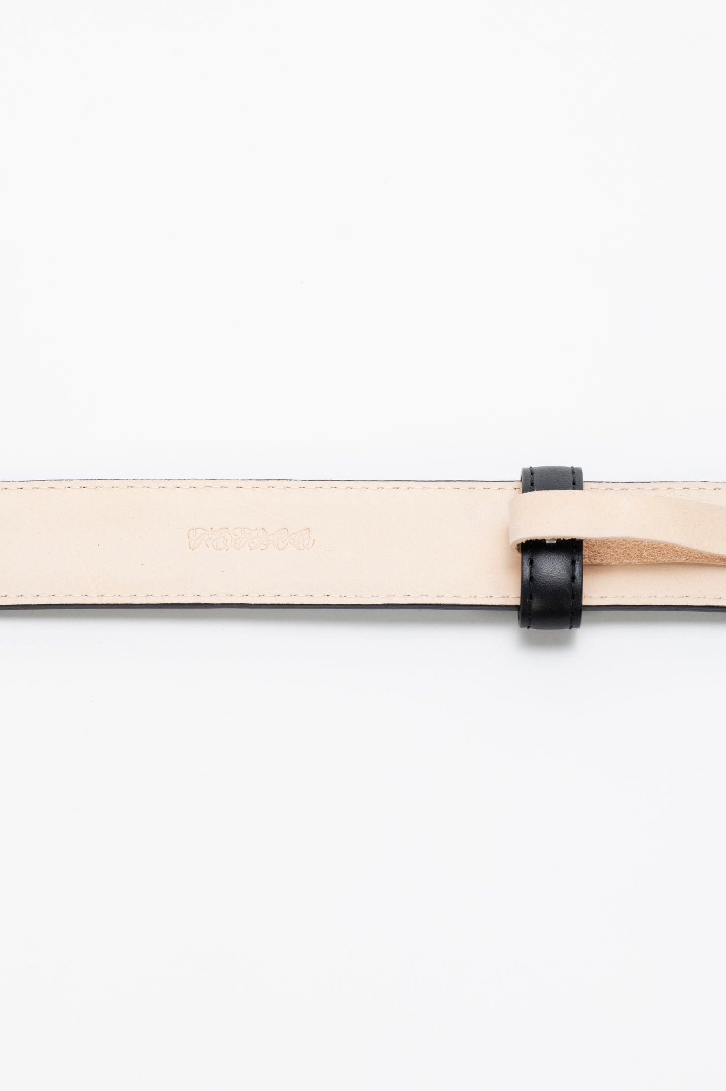 FRAMED BUCKLE LEATHER BELT - FETICO