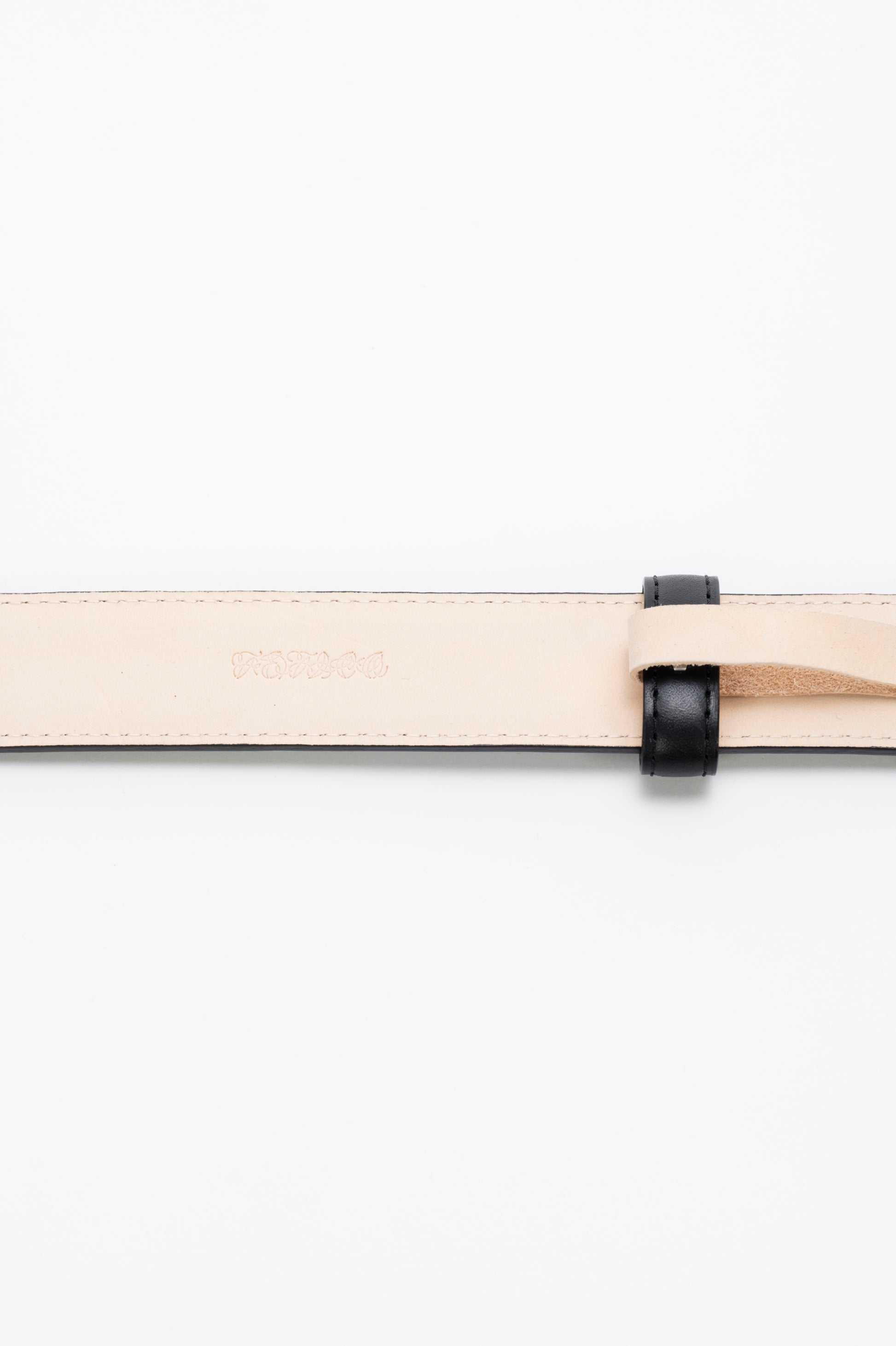 FRAMED BUCKLE LEATHER BELT - FETICO
