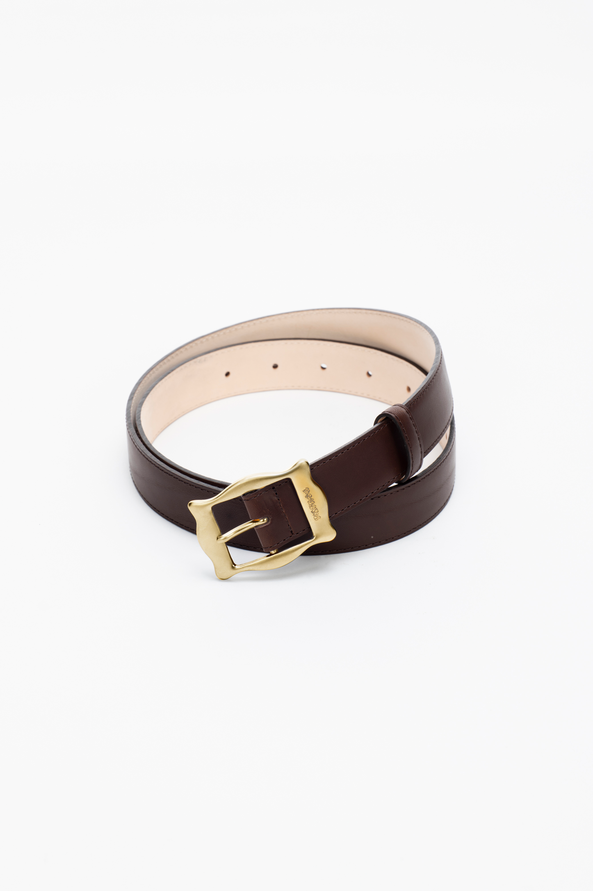 FRAMED BUCKLE LEATHER BELT - FETICO