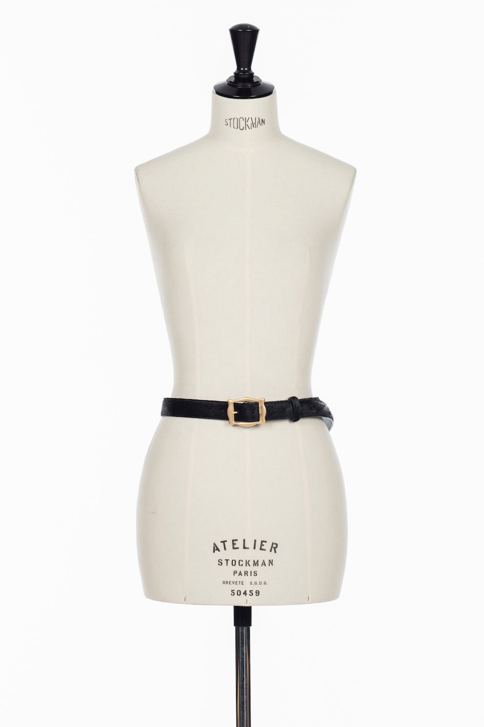 FRAMED BUCKLE COWHAIR BELT - FETICO