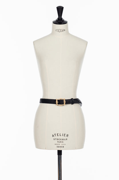 FRAMED BUCKLE COWHAIR BELT - FETICO