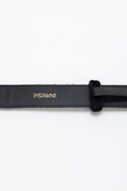 FRAMED BUCKLE COWHAIR BELT - FETICO
