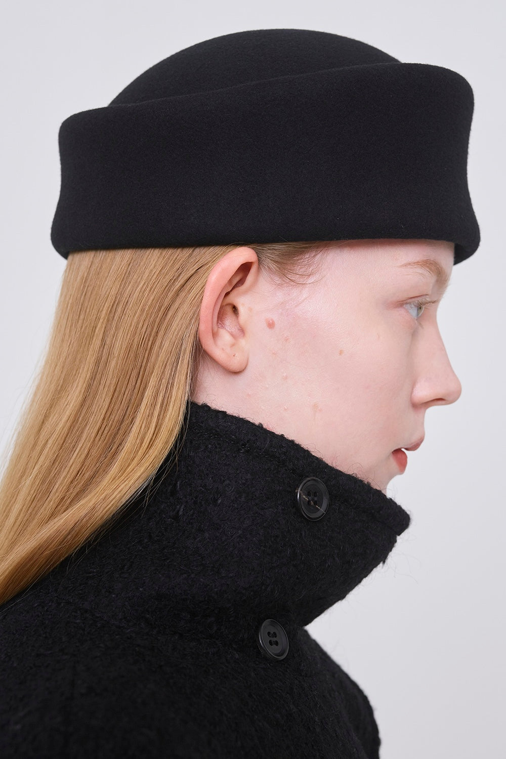 WOOL PILLBOX HAT - FETICO