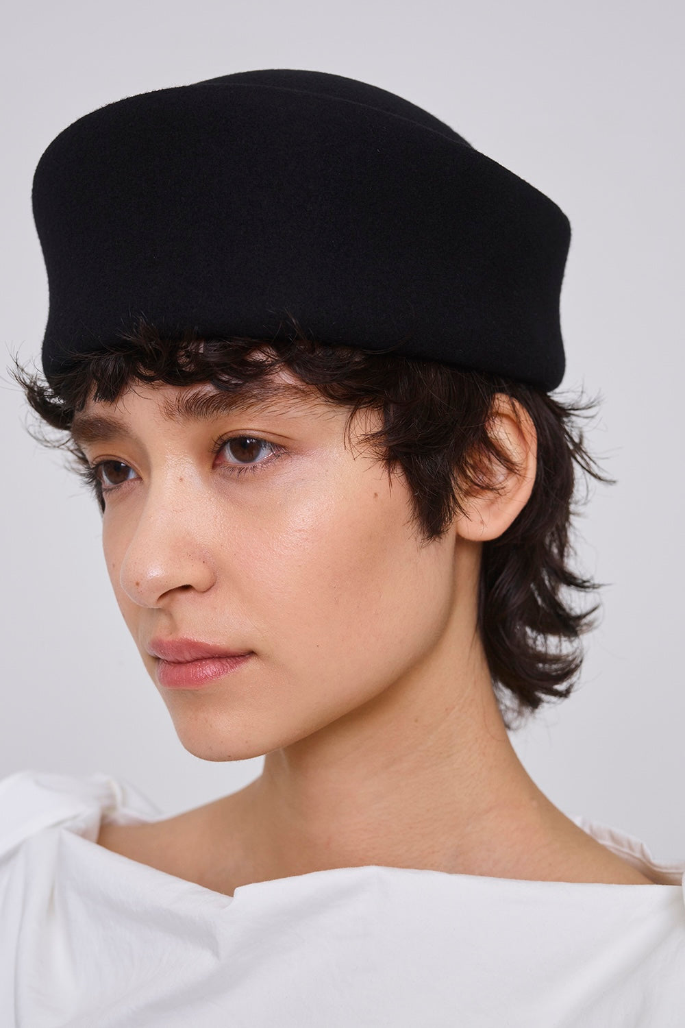 WOOL PILLBOX HAT - FETICO