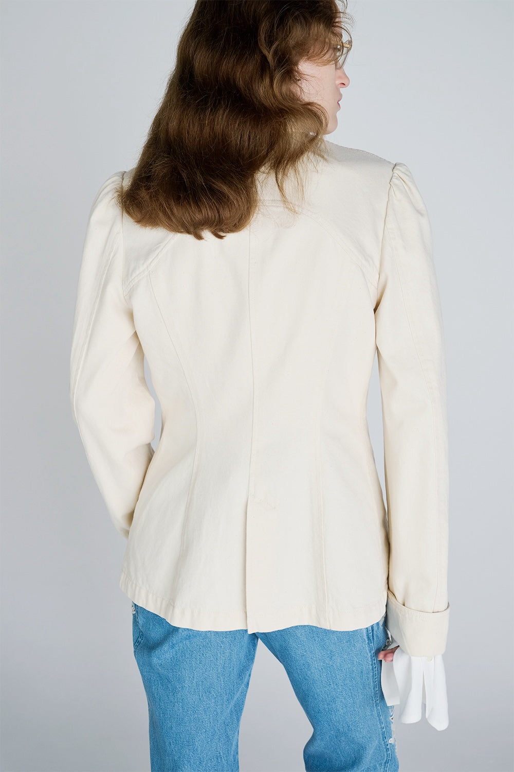 ARABESQUE EMBROIDERED DENIM JACKET - FETICO