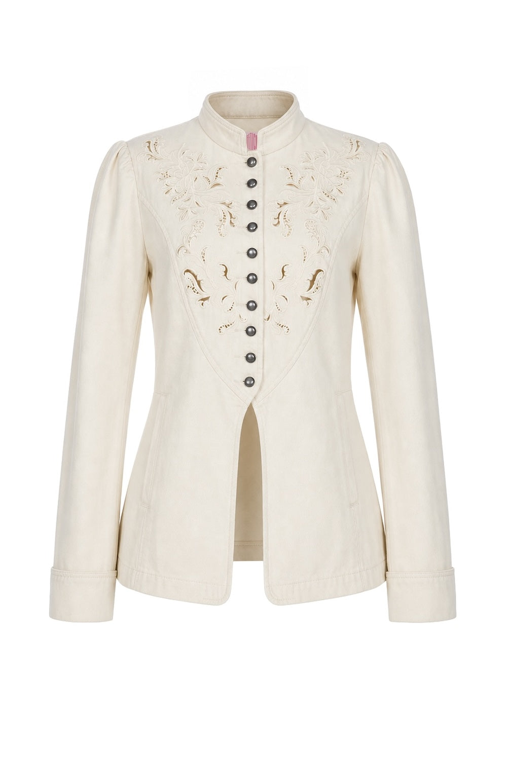 ARABESQUE EMBROIDERED DENIM JACKET - FETICO