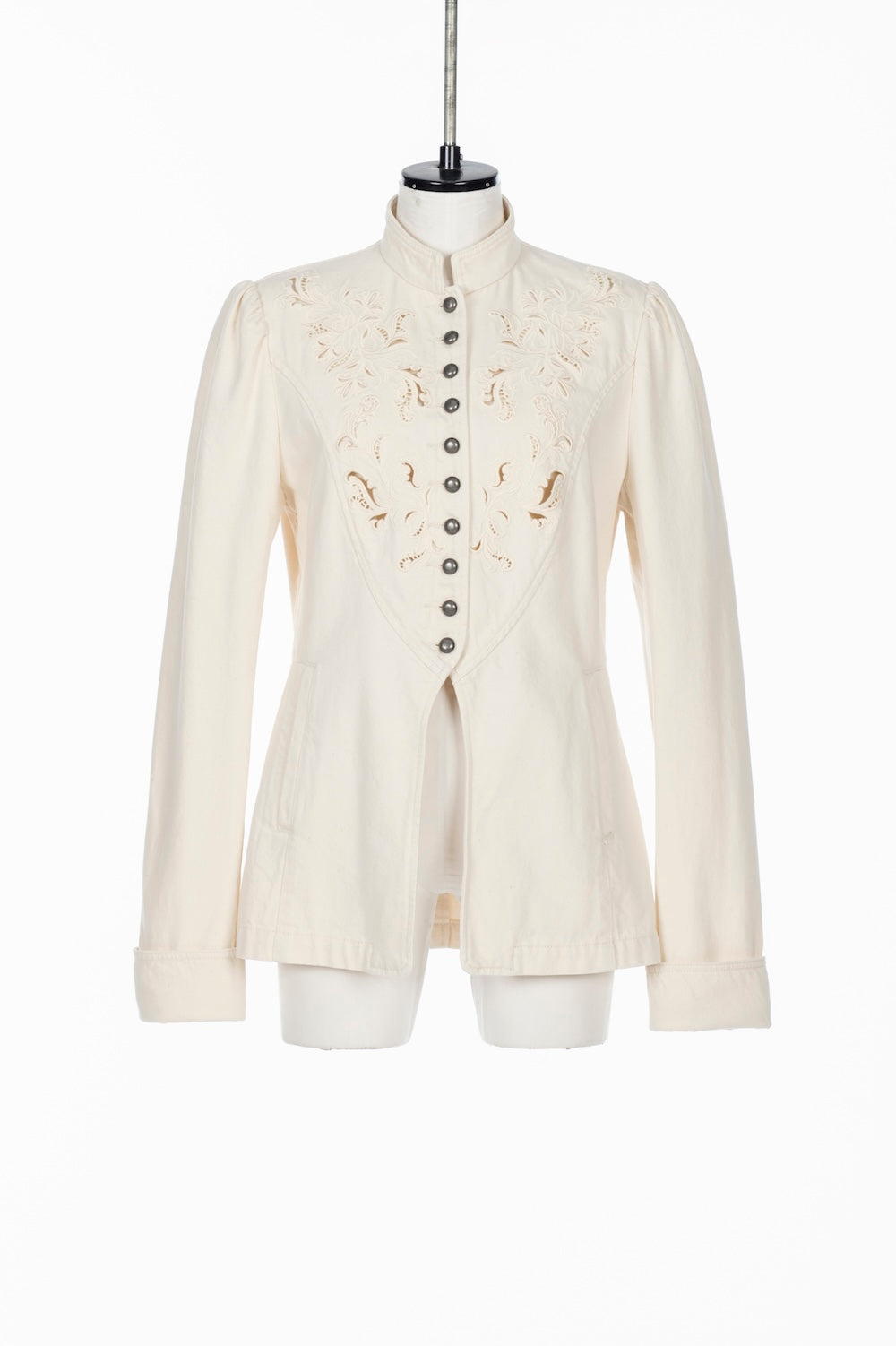 ARABESQUE EMBROIDERED DENIM JACKET - FETICO
