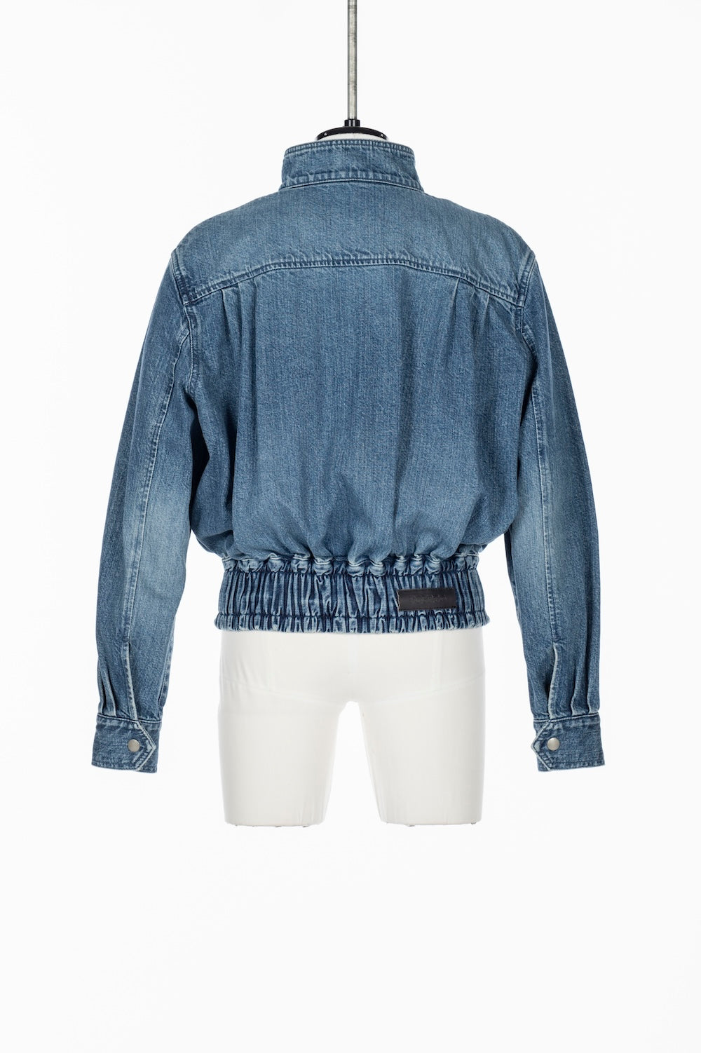 ORGANIC DENIM FUNNEL NECK JACKET - FETICO