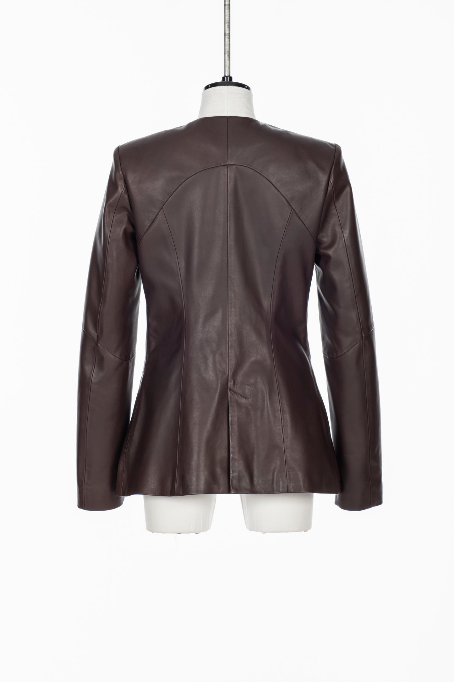 COLLARLESS LEATHER JACKET - FETICO