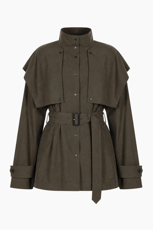 POWDERY WEATHER CAPE JACKET - FETICO