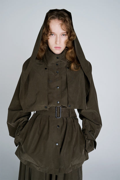 POWDERY WEATHER CAPE JACKET - FETICO