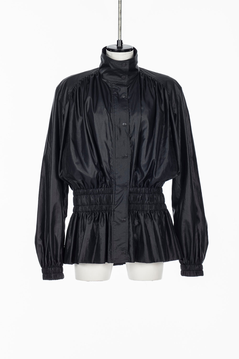 NYLON TAFFETA GATHERED BLOUSON - FETICO