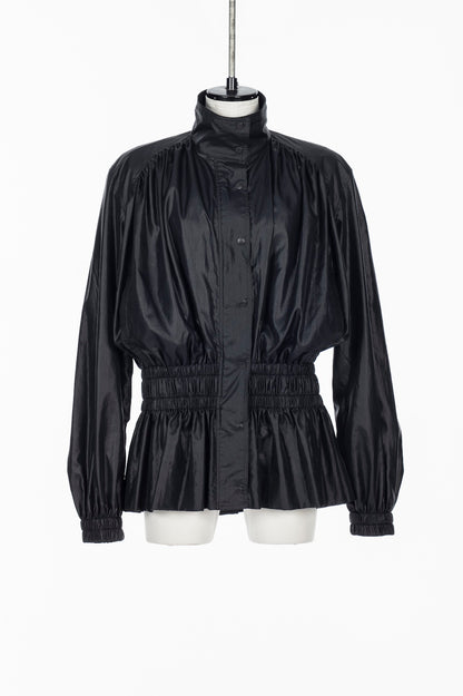 NYLON TAFFETA GATHERED BLOUSON - FETICO