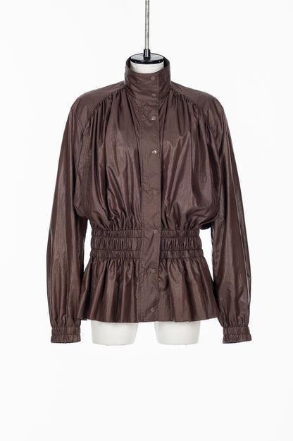 NYLON TAFFETA GATHERED BLOUSON - FETICO