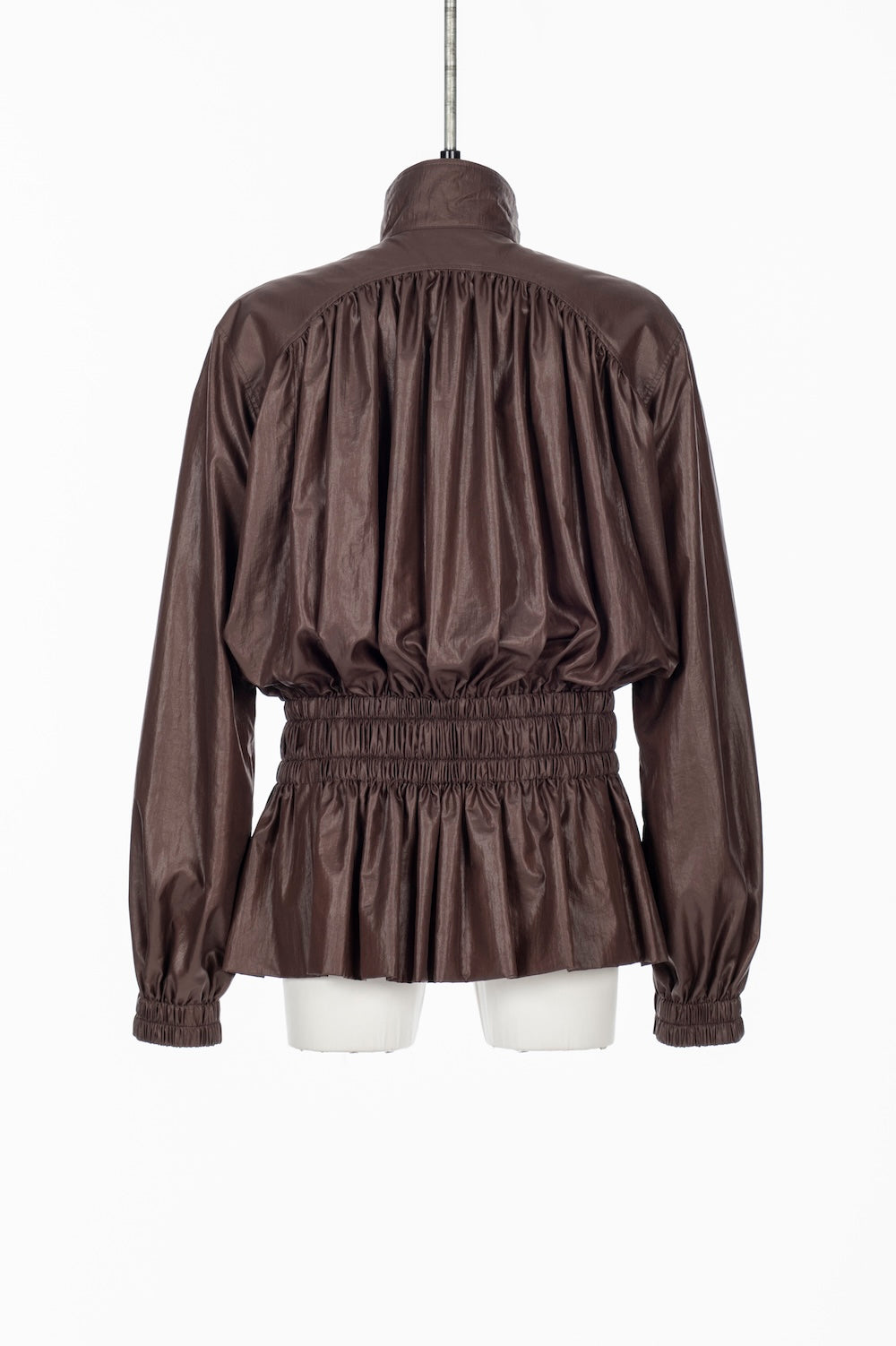 NYLON TAFFETA GATHERED BLOUSON - FETICO