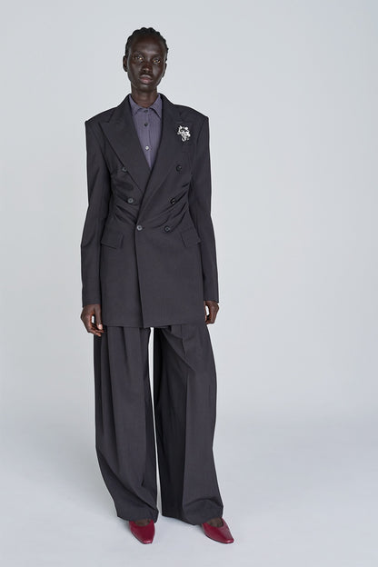FINE WOOL DOUBLE BREASTED JACKET - FETICO