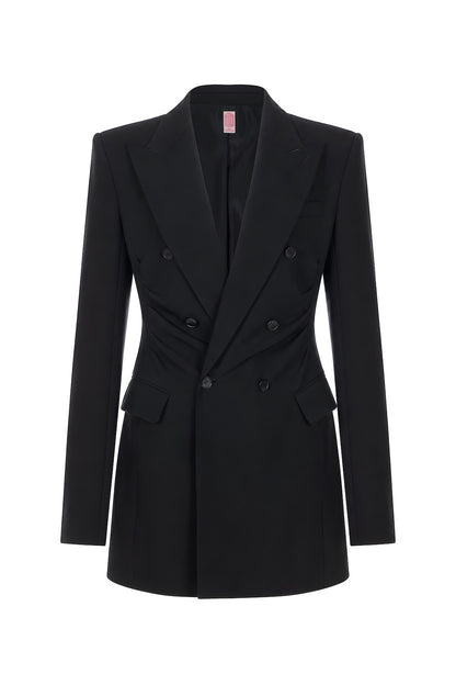 FINE WOOL DOUBLE BREASTED JACKET - FETICO