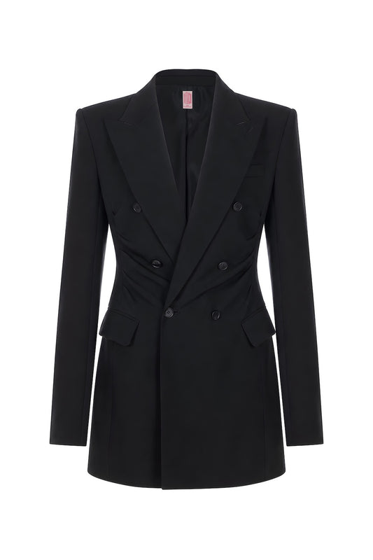 FINE WOOL DOUBLE BREASTED JACKET - FETICO