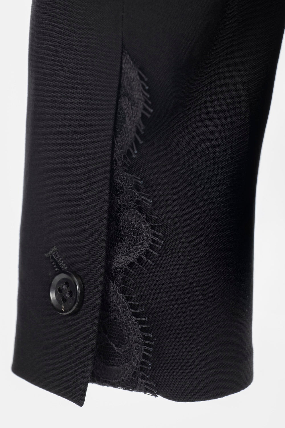 FINE WOOL COLLARLESS JACKET - FETICO