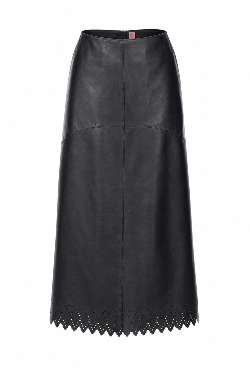 SCALLOPED LEATHER SKIRT - FETICO