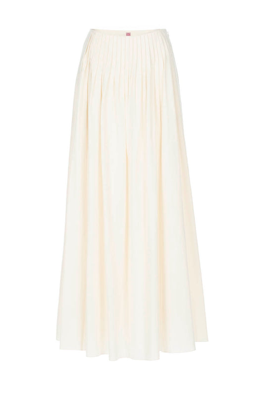 POWDERY WEATHER PINTUCK MAXI SKIRT - FETICO