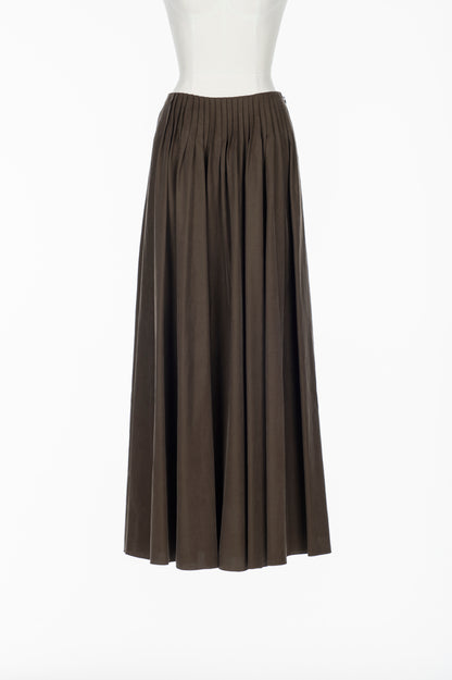 POWDERY WEATHER PINTUCK MAXI SKIRT - FETICO