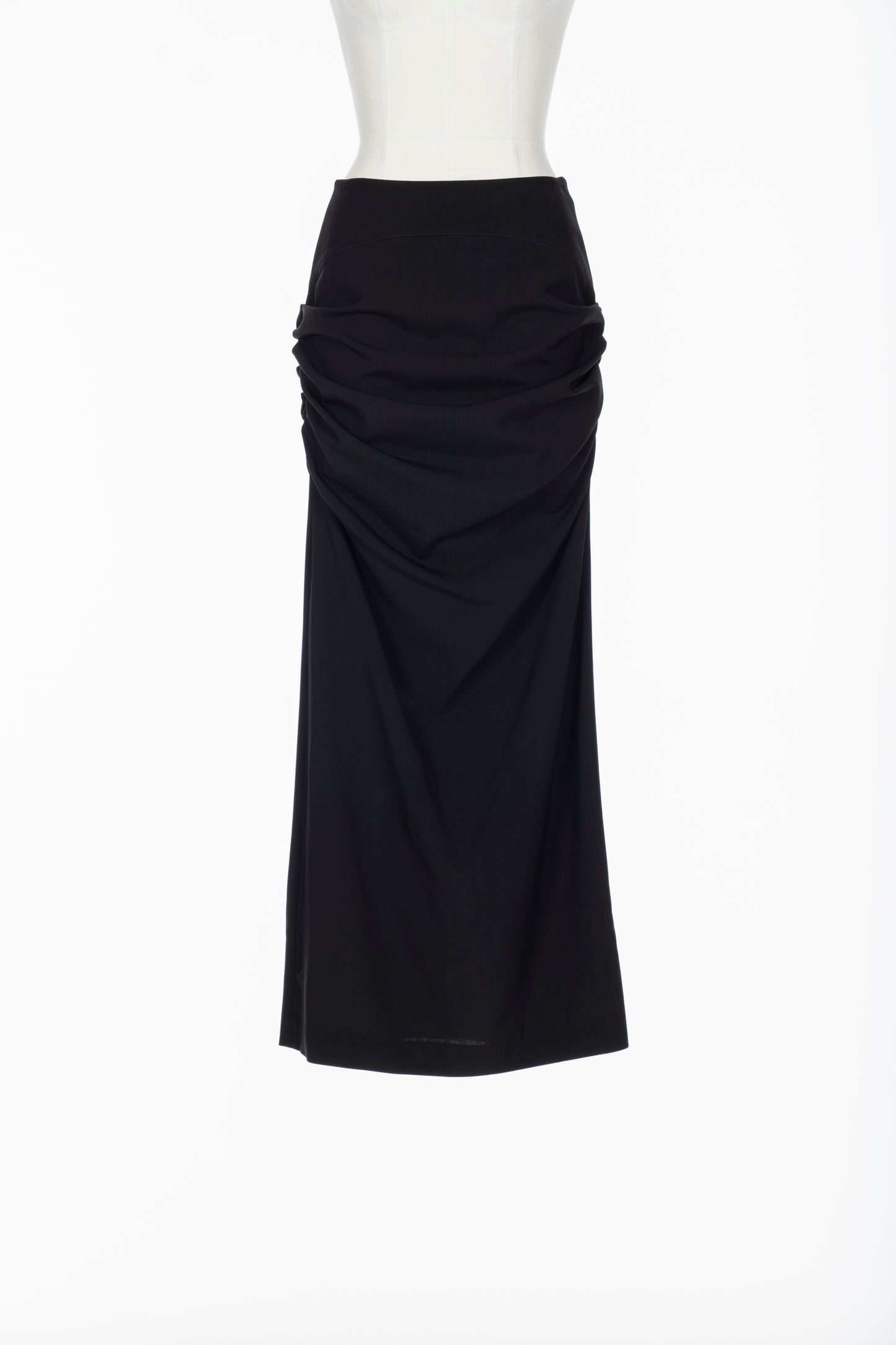 FINE WOOL DRAPED SKIRT - FETICO