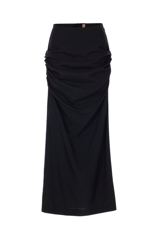 FINE WOOL DRAPED SKIRT - FETICO