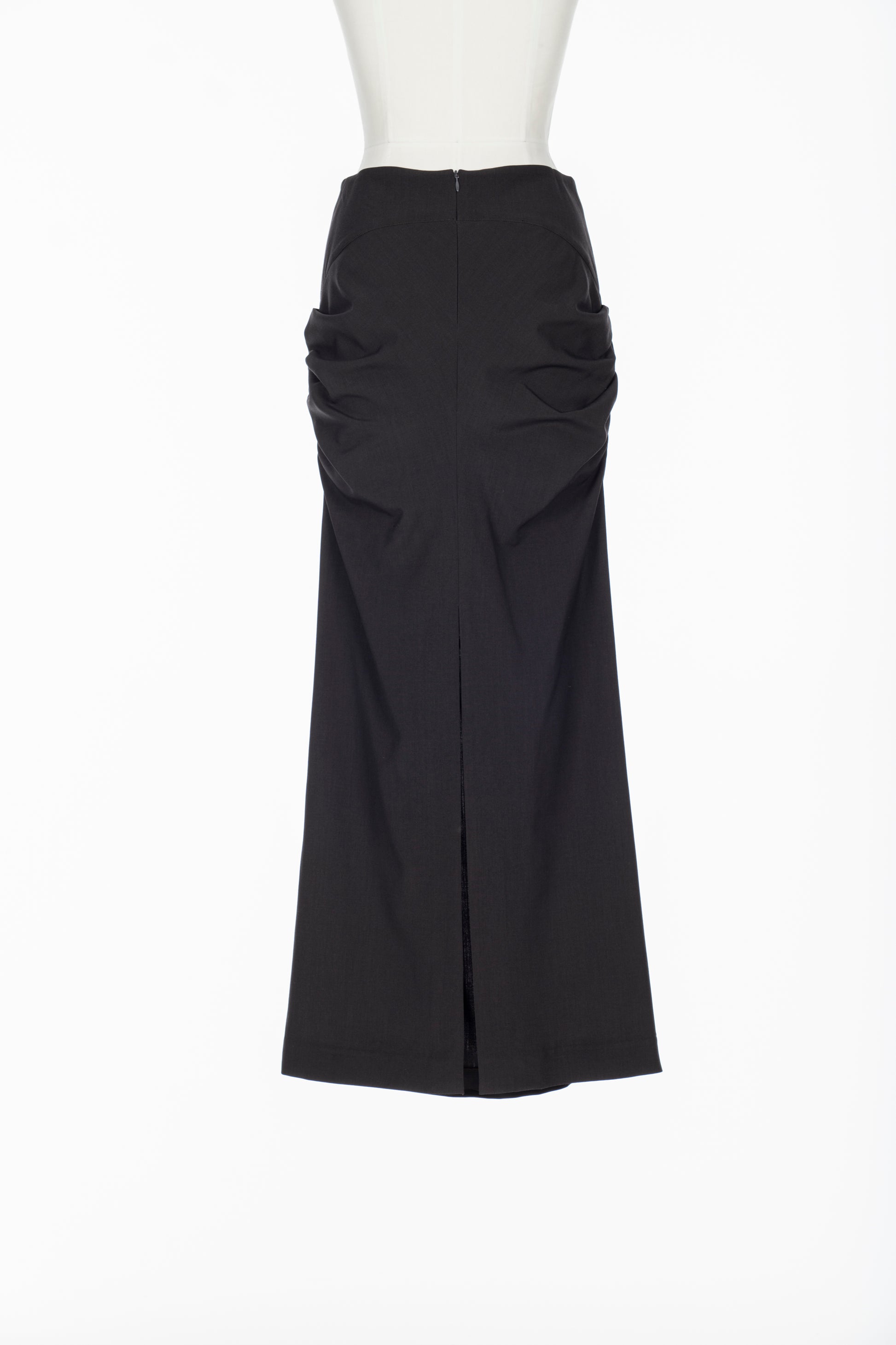 FINE WOOL DRAPED SKIRT - FETICO