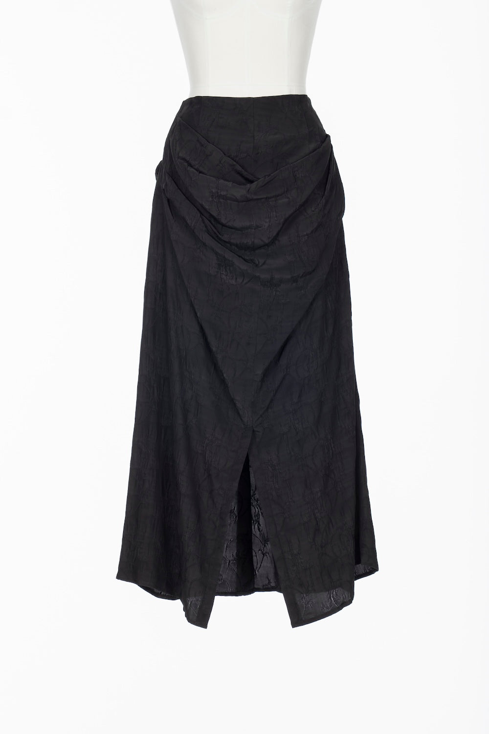 ACANTHUS JACQUARD DRAPED SKIRT - FETICO