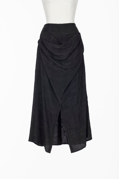 ACANTHUS JACQUARD DRAPED SKIRT - FETICO