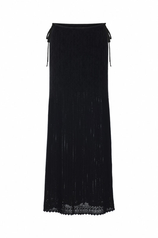 LACE KNIT LONG SKIRT - FETICO