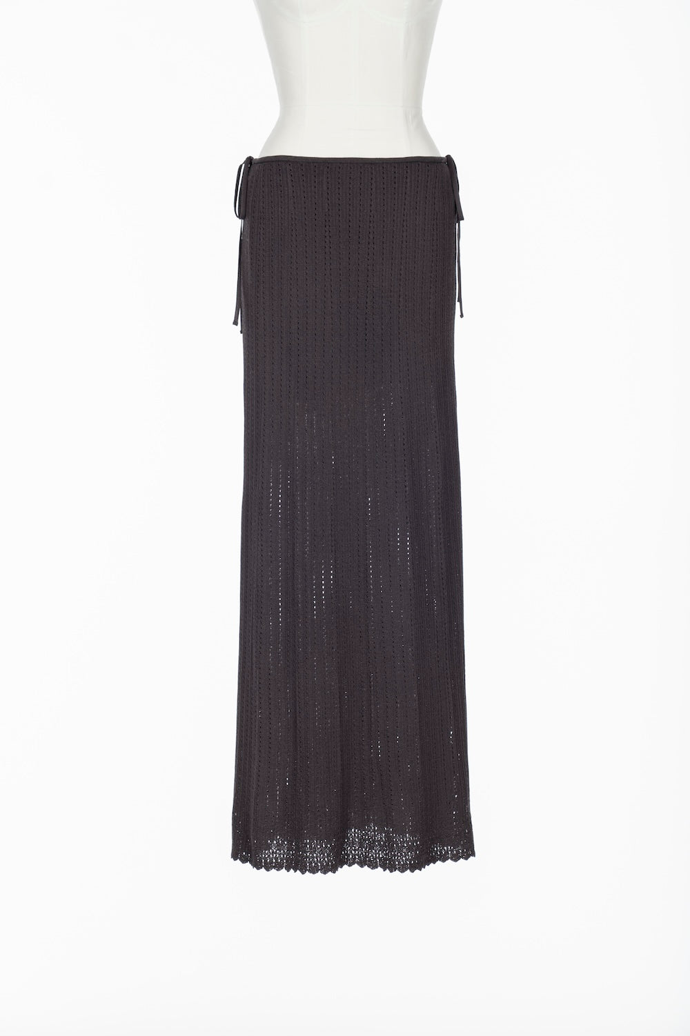 LACE KNIT LONG SKIRT - FETICO