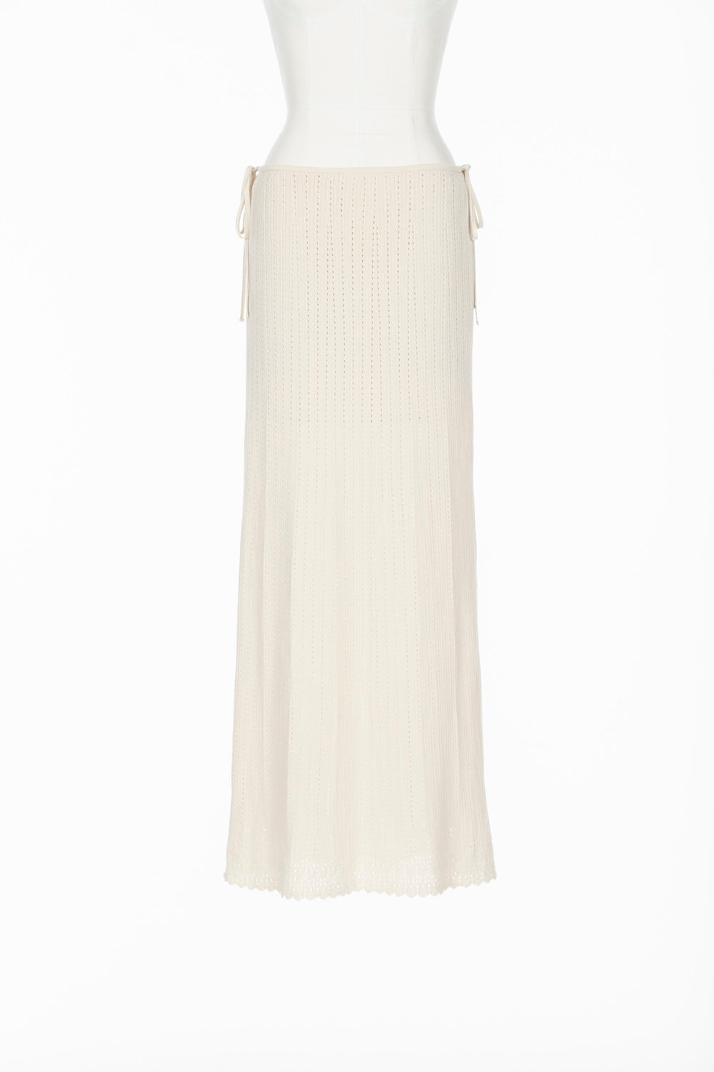 LACE KNIT LONG SKIRT - FETICO