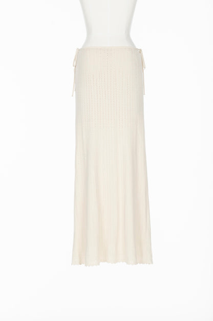 LACE KNIT LONG SKIRT - FETICO