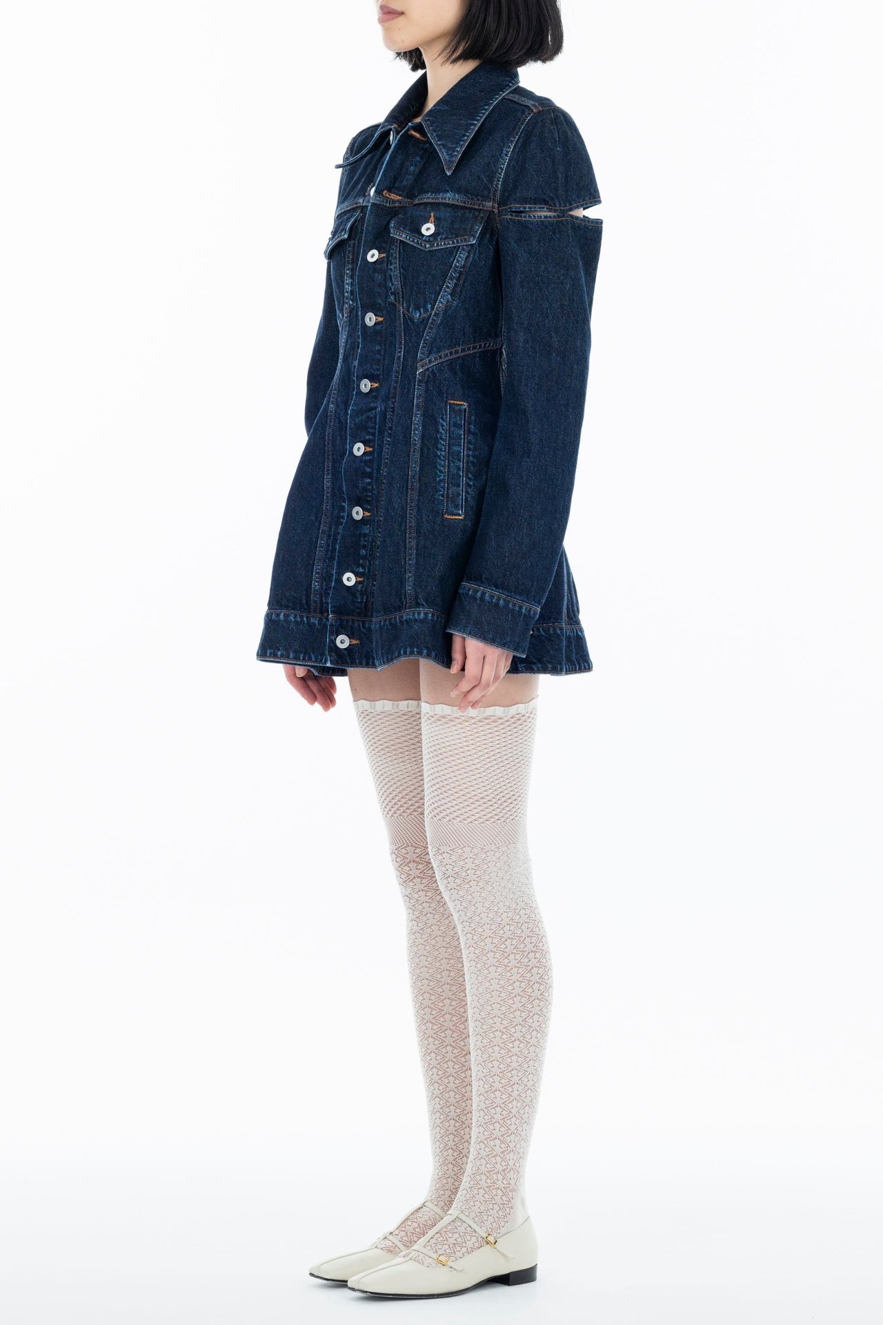 DENIM SLIT JACKET - FETICO