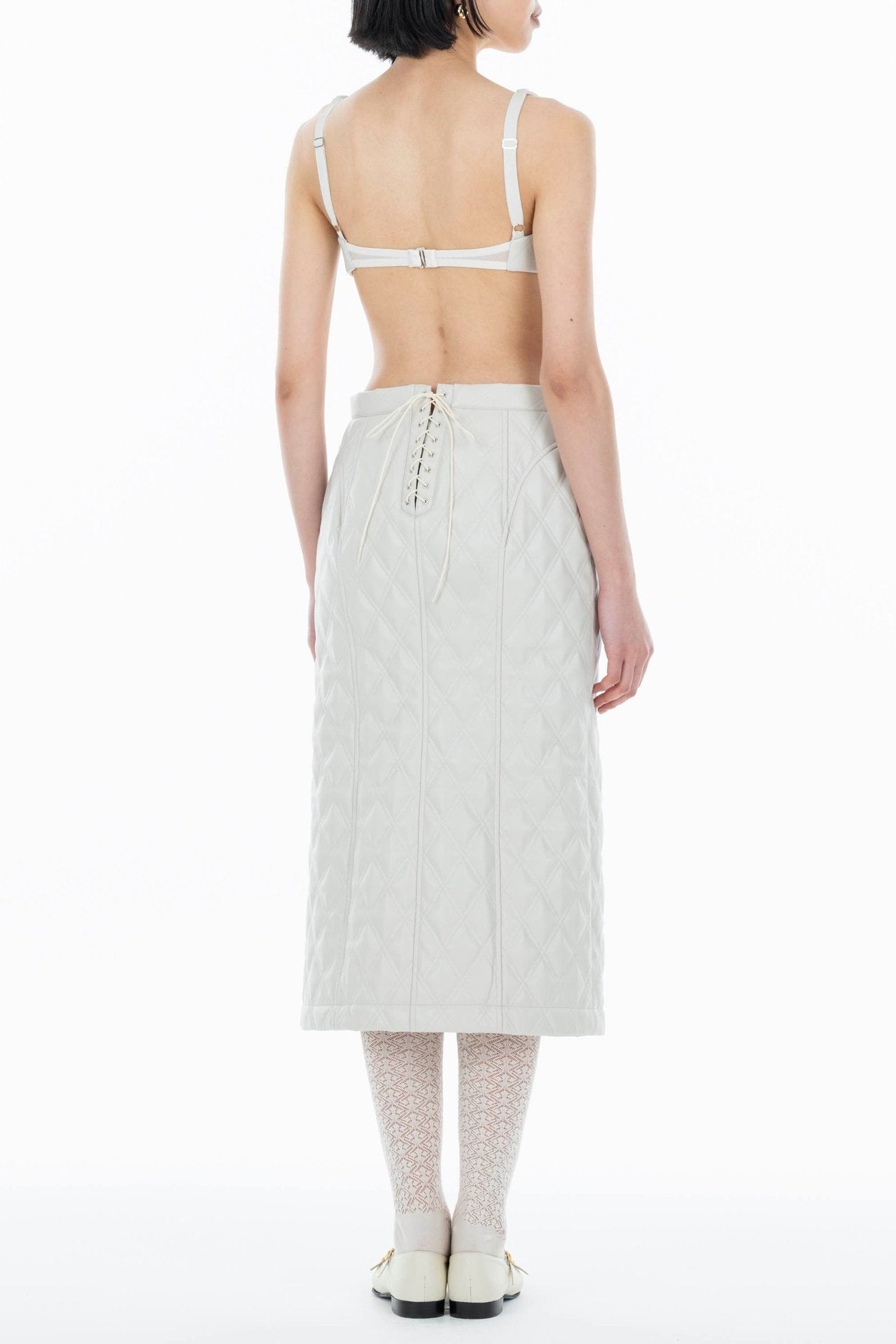 NYLON QUILTED SKIRT - FETICO