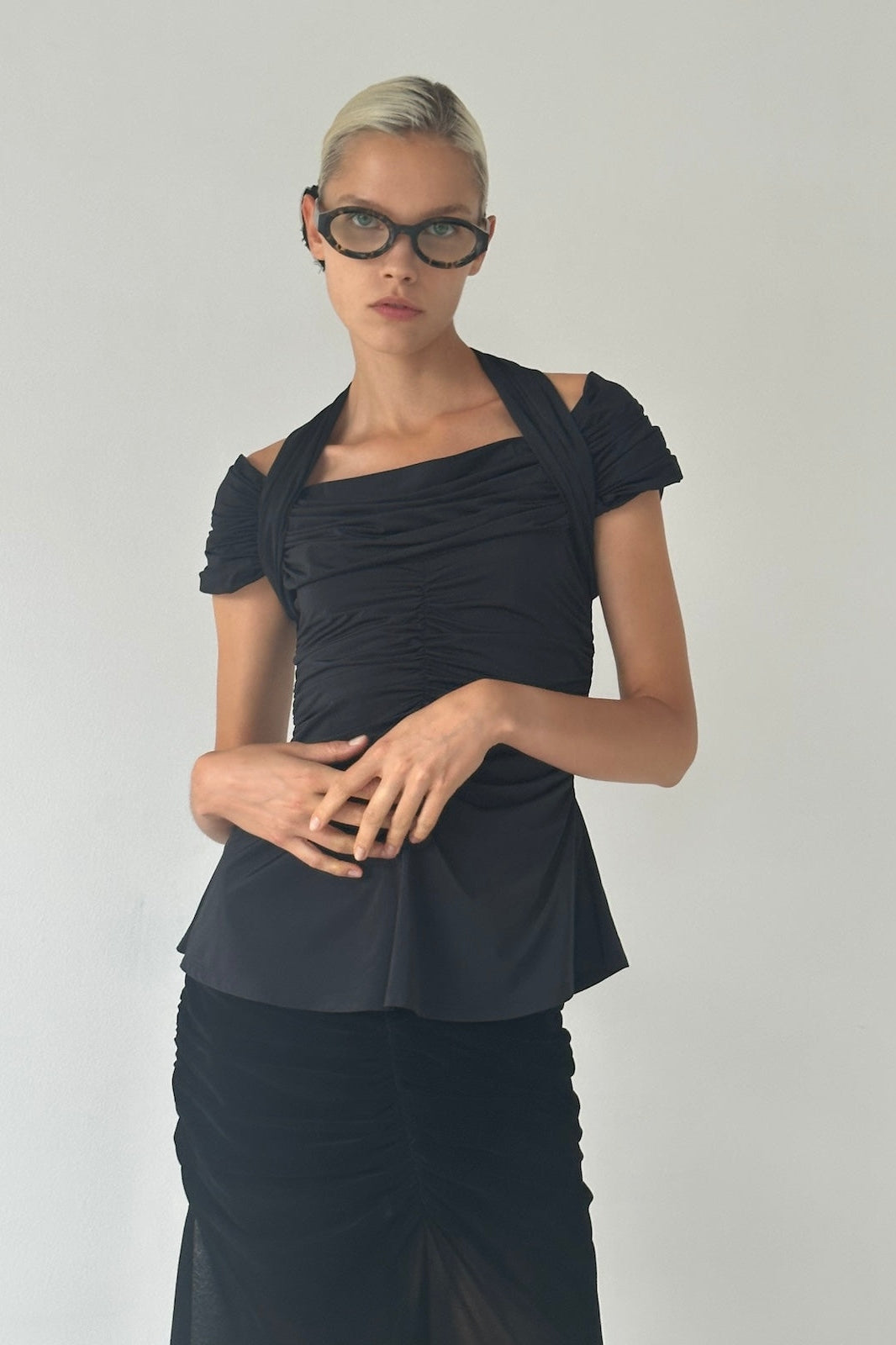 STRETCH JERSEY OFF-SHOULDER TOP – FETICO Official Online Shop