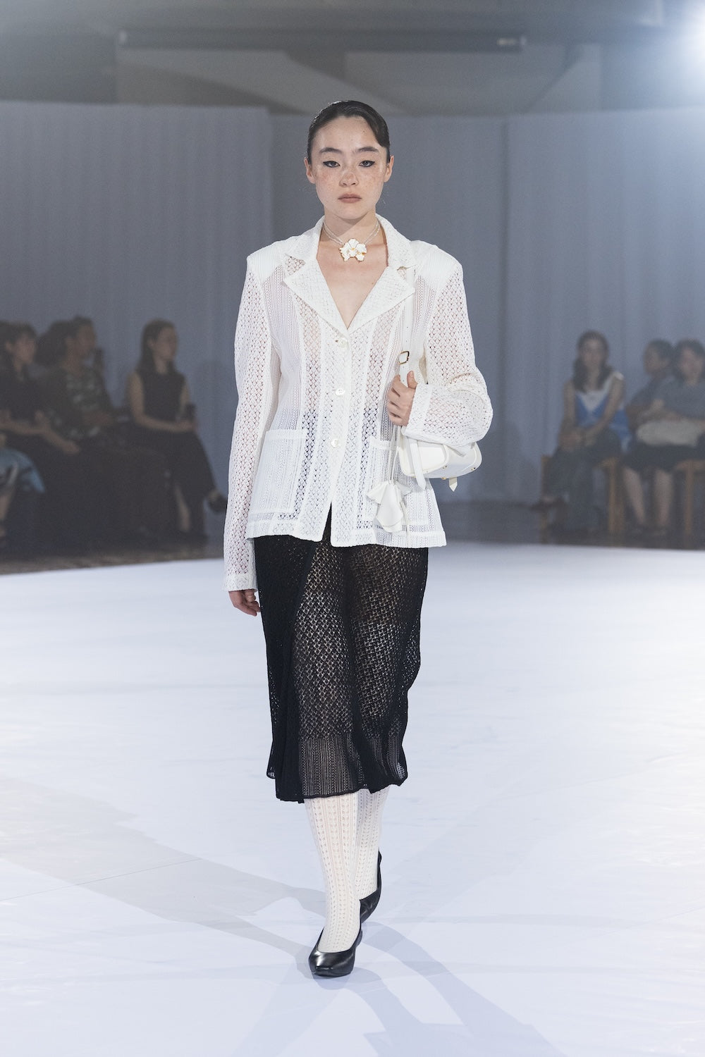 LACE KNIT WRAP SKIRT - FETICO