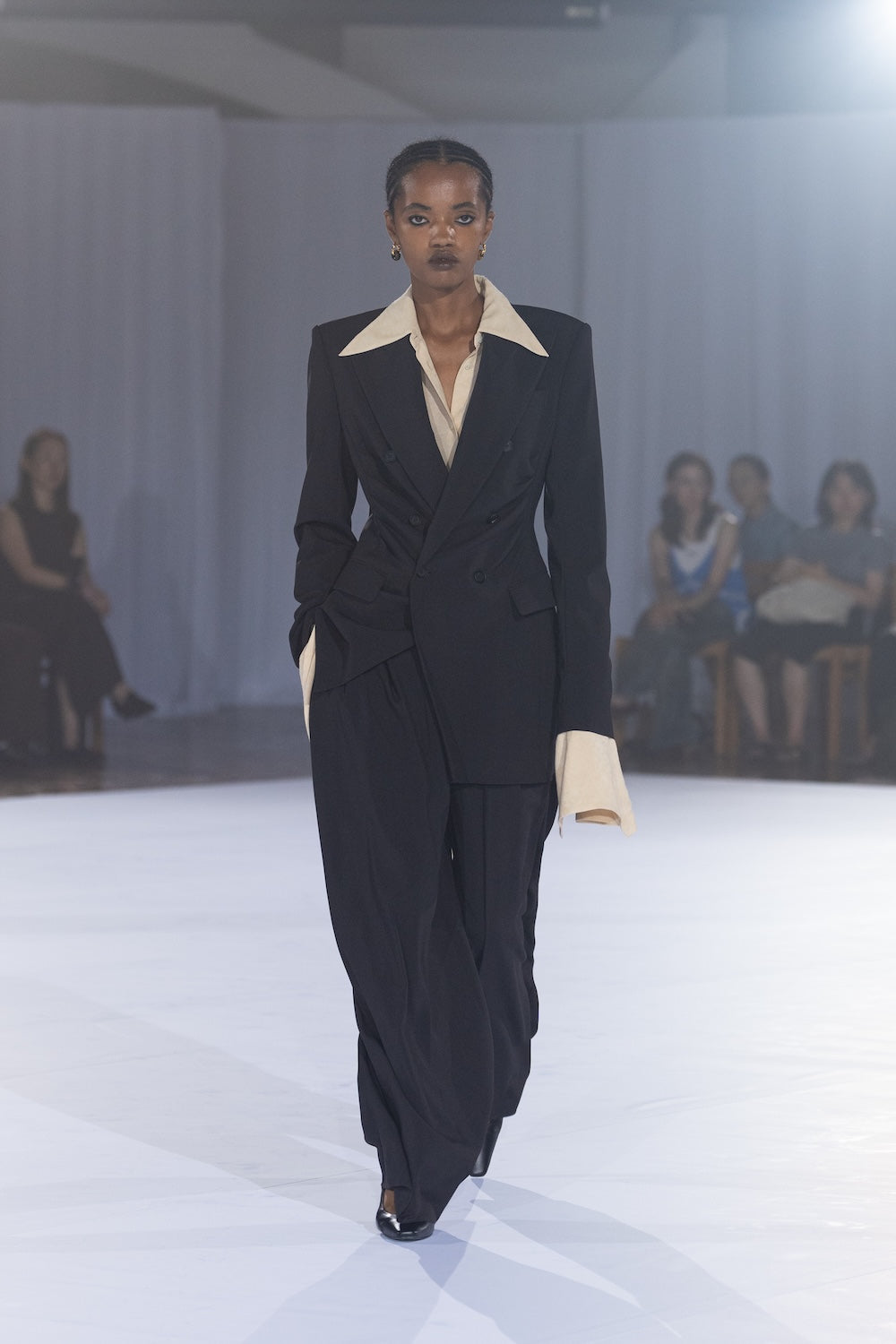 FINE WOOL DOUBLE BREASTED JACKET - FETICO