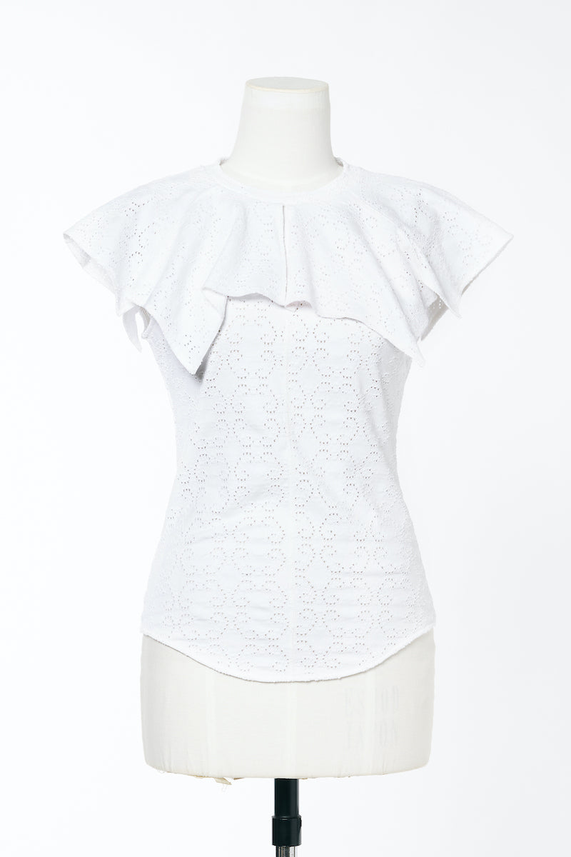 LACE JACQUARD TOP - FETICO