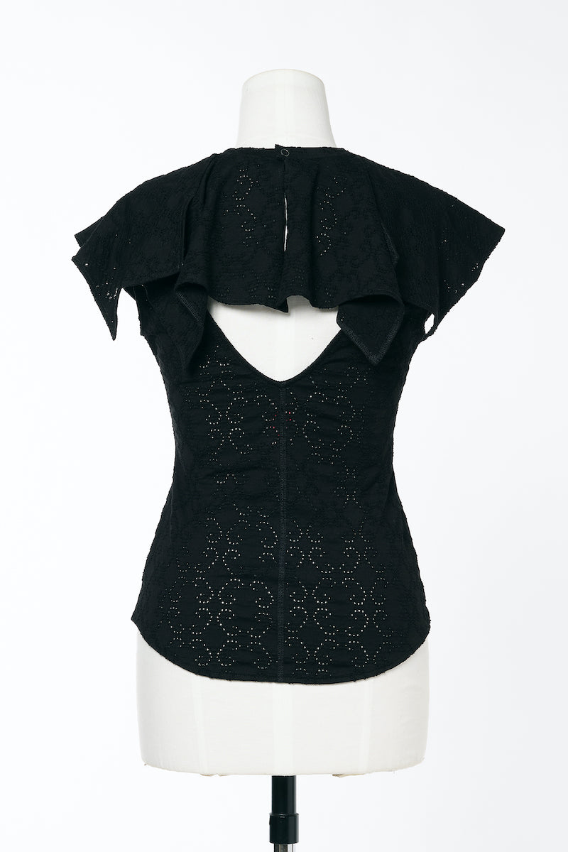 LACE JACQUARD TOP - FETICO