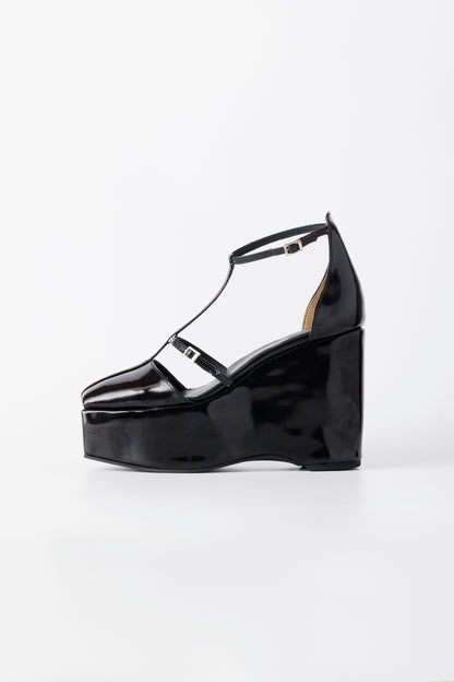 DOUBLE STRAP SQUARE PLATFORM PUMPS - FETICO