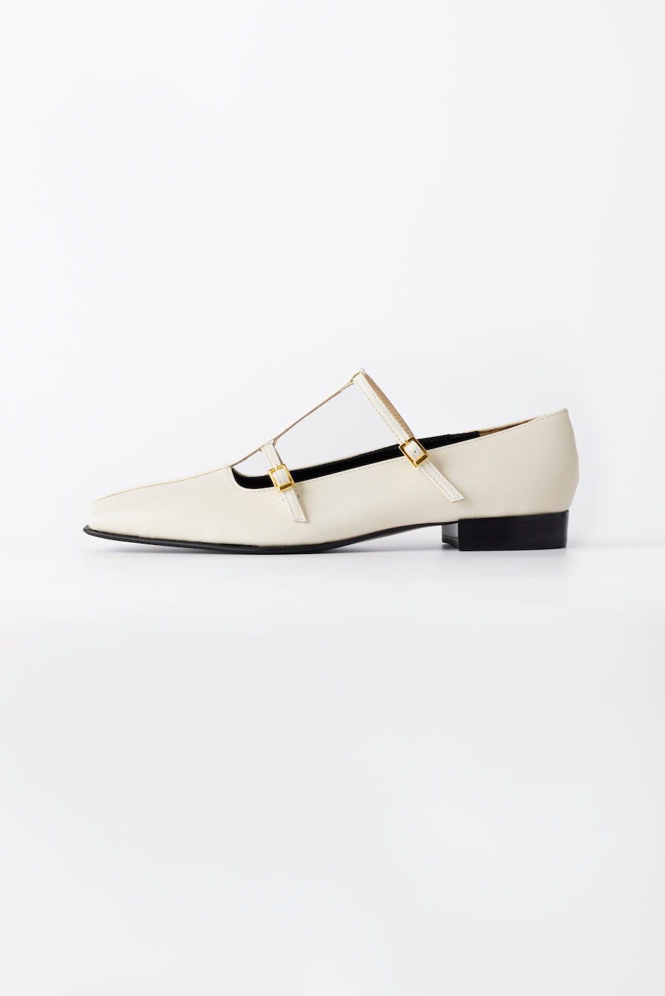 DOUBLE STRAP SQUARE PUMPS