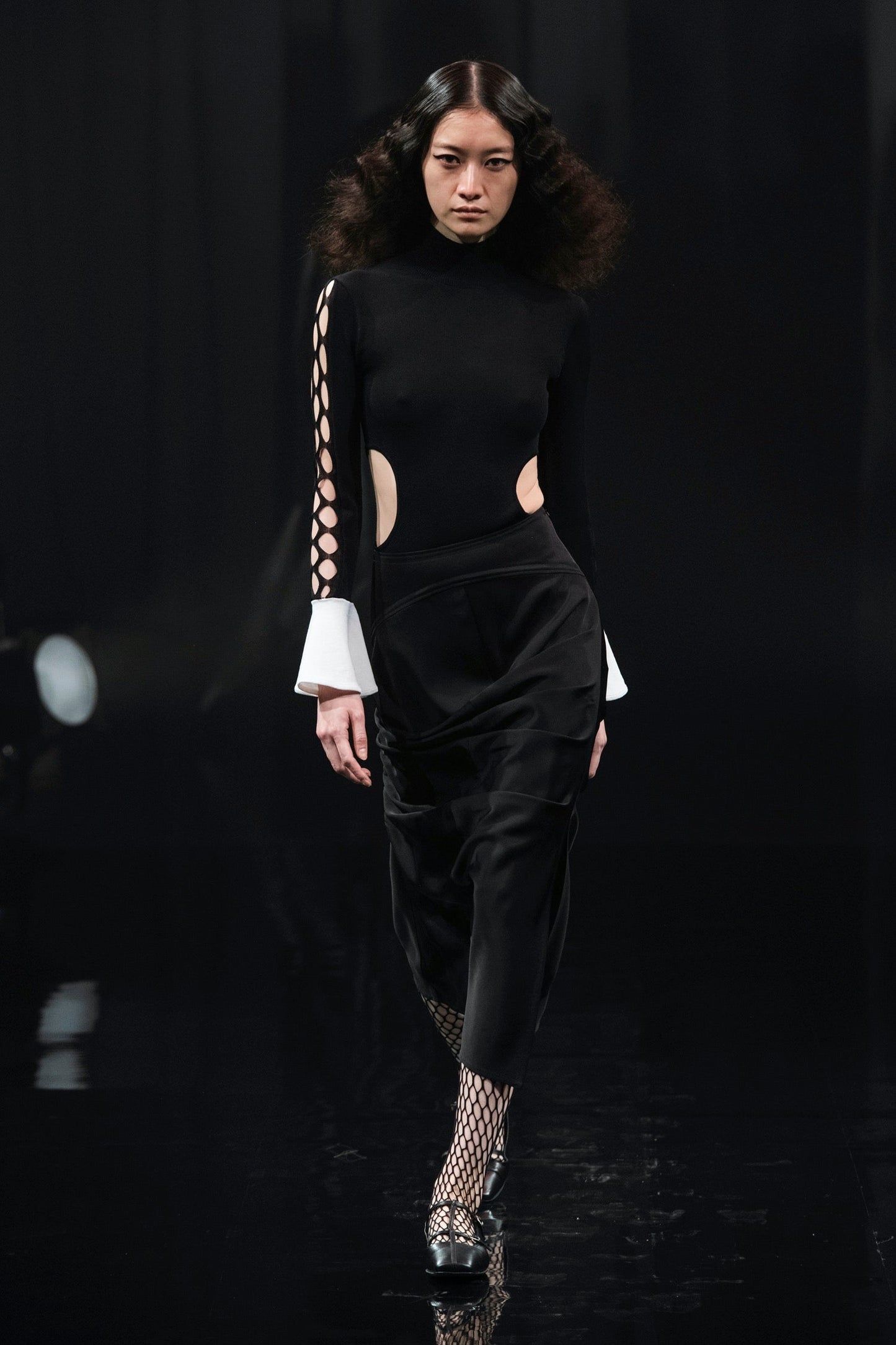 SATIN DRAPED SKIRT - FETICO